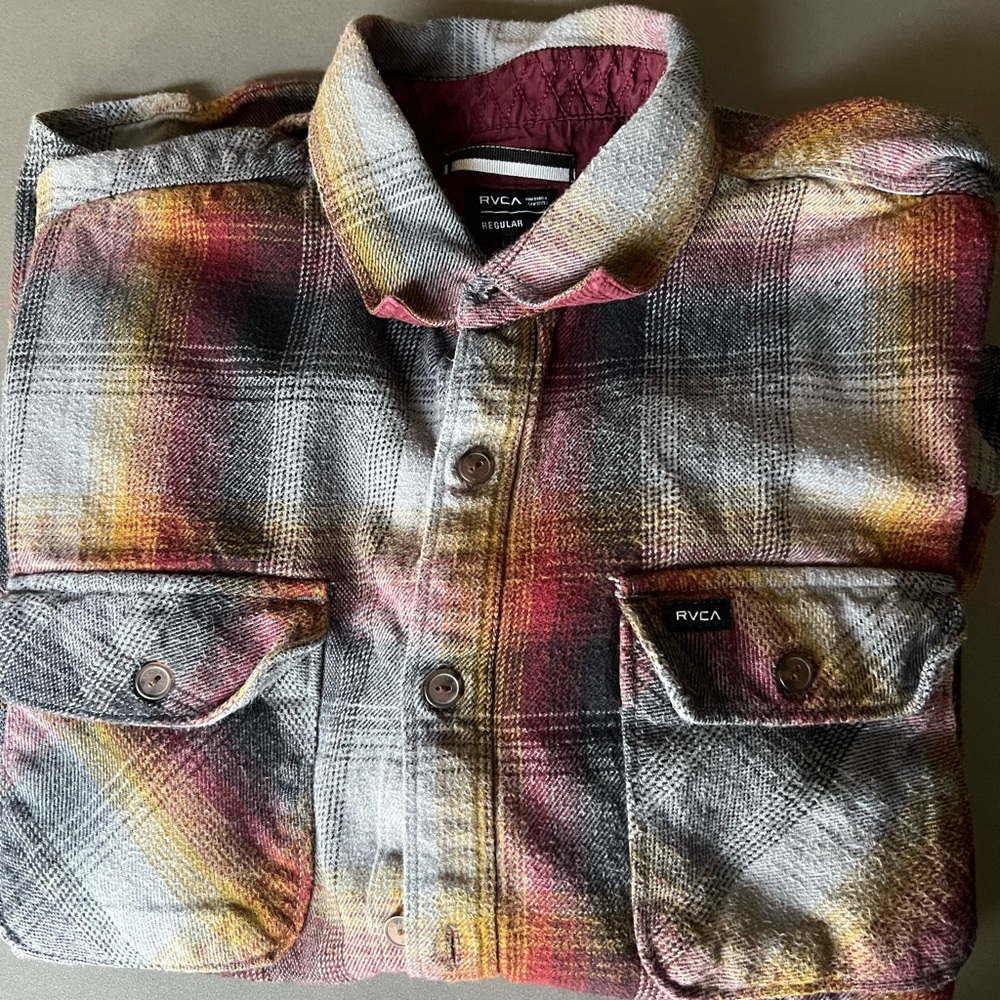 RVCA flannel. Size M